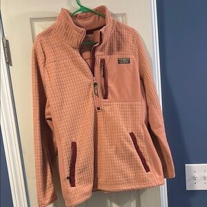 L.L. Bean Peach Fleece Jacket